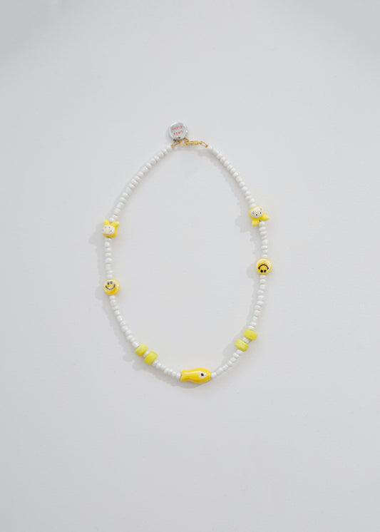 Yellow Fish Bunny Necklace