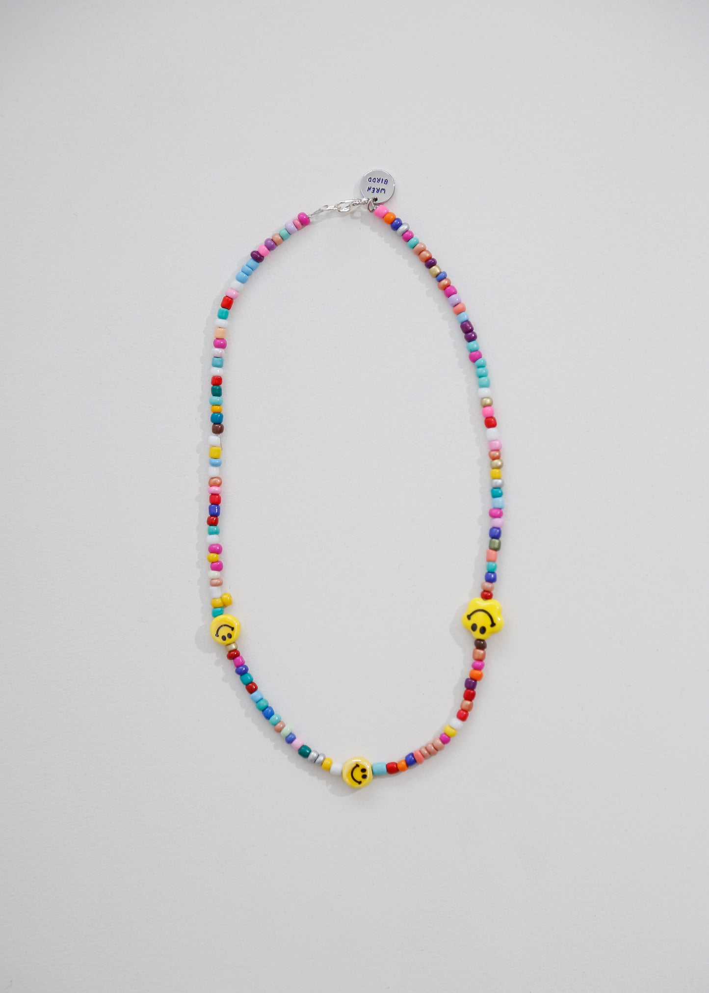 Rainbow star Smiley Necklace