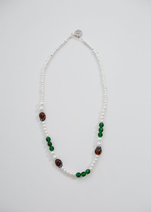 Emerald Ladybird Necklace