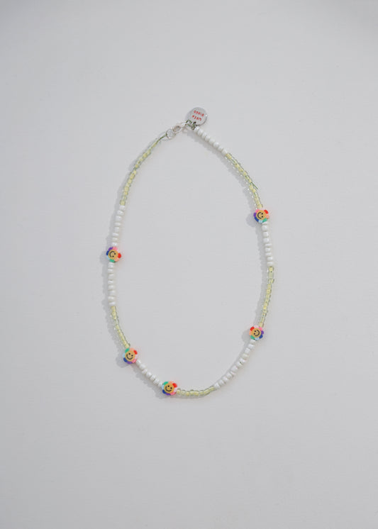 Rainbow Smiley  Necklace