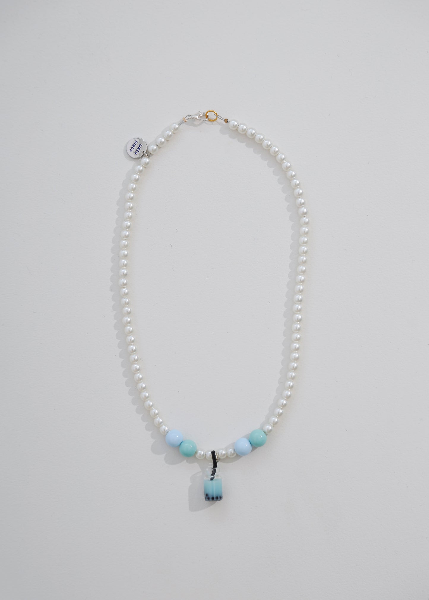 Bubble tea turquoise Necklace