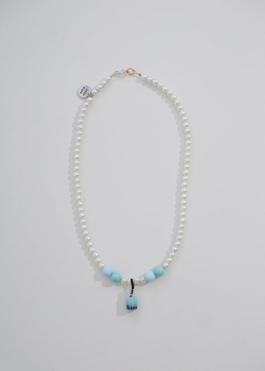 Bubble tea turquoise Necklace