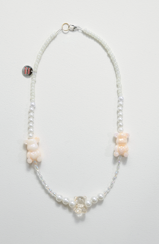 Peachy Bear Necklace