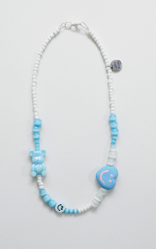 Blue Bear Necklace