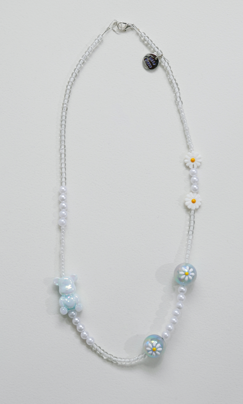 Blue Daisy Necklace